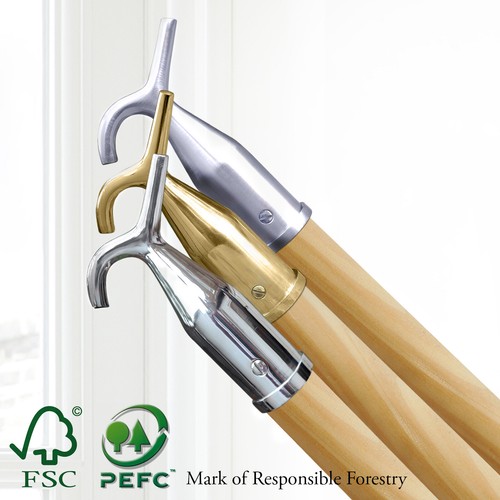 Pole hook opener - pole,